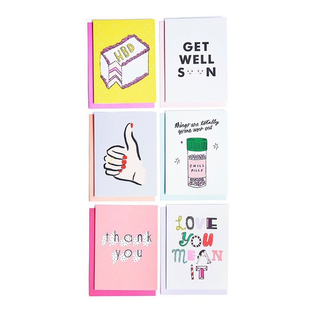 ban.do Hey Girl Hey Assorted Greeting Cards Set for Girls & Friends - MPN 55590